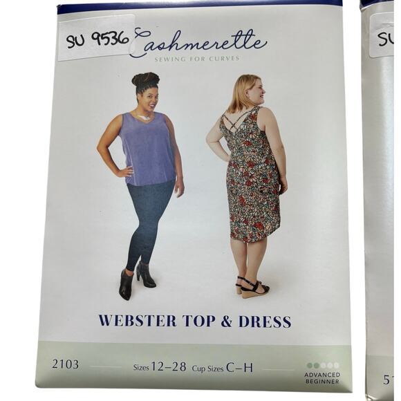 Cashmerette sewing patterns variety lot of 3 ladies size 12-28 for curves - Picture 5 of 5